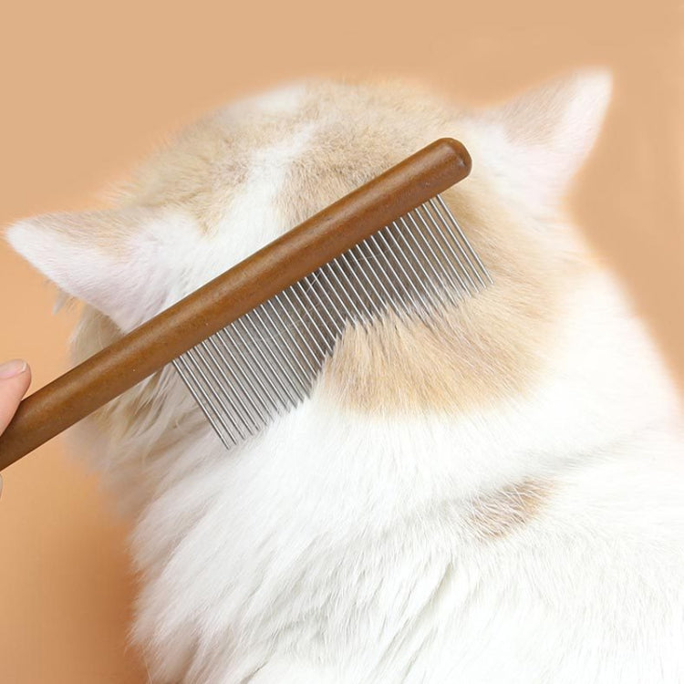 Cat Dog Solid Wood Comb For Removing Floating Hair Pet Cleaning Grooming Flea Comb