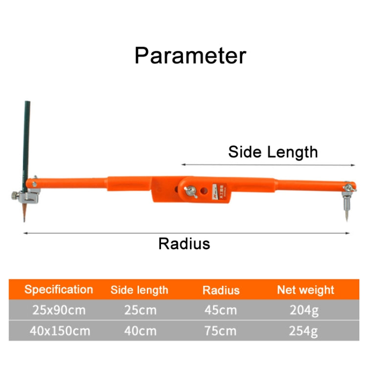 MYTEC Woodworking Decoration Drawing Metal Compass, Size: