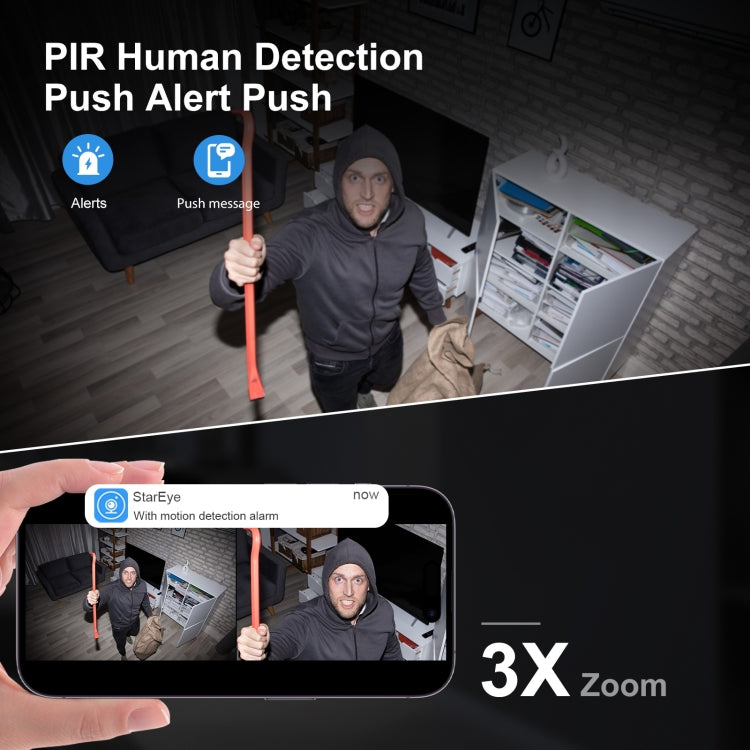 S20 Home Mobile Phone Remote Monitor Two-way Voice Intercom HD WiFi Camera