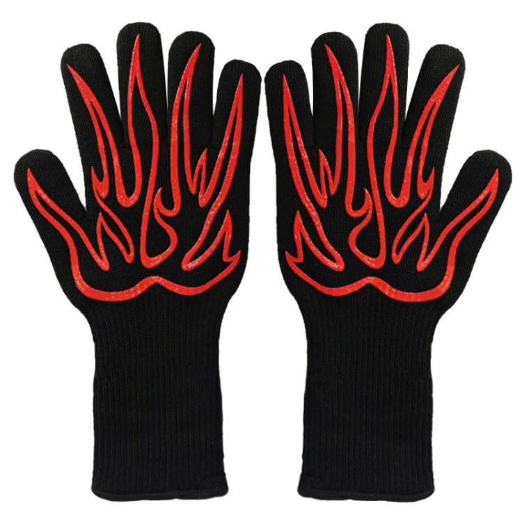 1 Pair High Temperature Resistant Silicone BBQ Gloves  Anti-Scalding Gloves