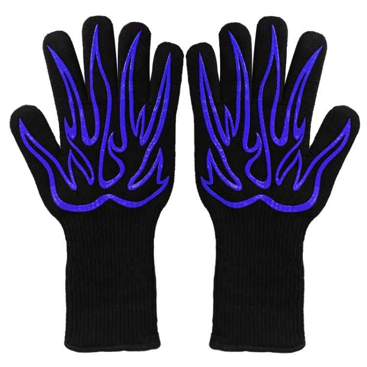 1 Pair High Temperature Resistant Silicone BBQ Gloves  Anti-Scalding Gloves