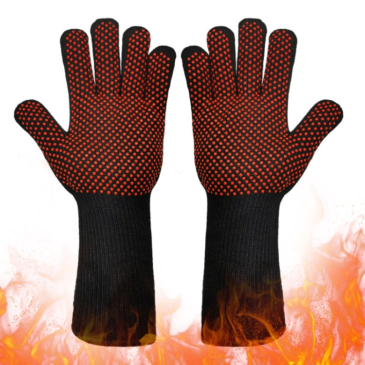 1 Pair High Temperature Resistant Silicone BBQ Gloves  Anti-Scalding Gloves