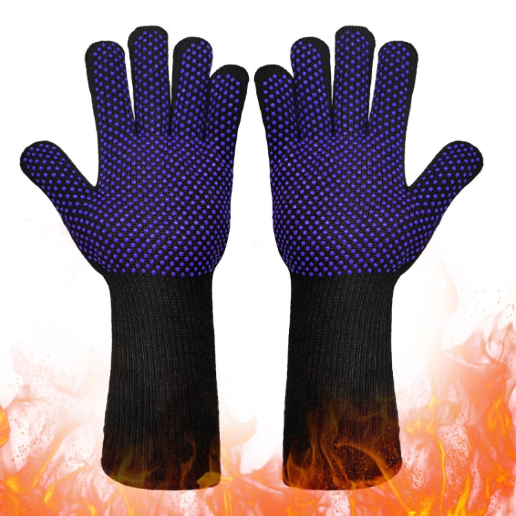 1 Pair High Temperature Resistant Silicone BBQ Gloves  Anti-Scalding Gloves