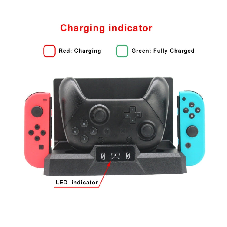 Multifunctional Game Console Handle Charging Base Storage Bracket For Nintendo Switch