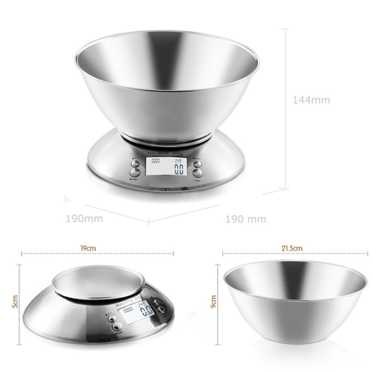 5kg/1g  High Precision Kitchen Scale Roasting Electronic Scale Coffee Scale with  Alarm Timer