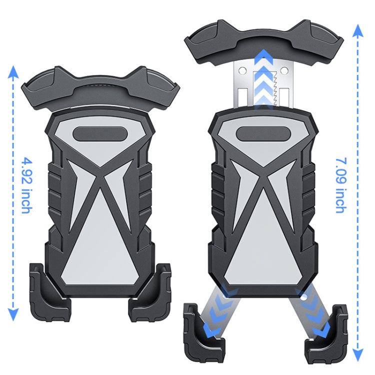 L101+M011 Outdoor Cycling Mechanical Locking Phone Holder