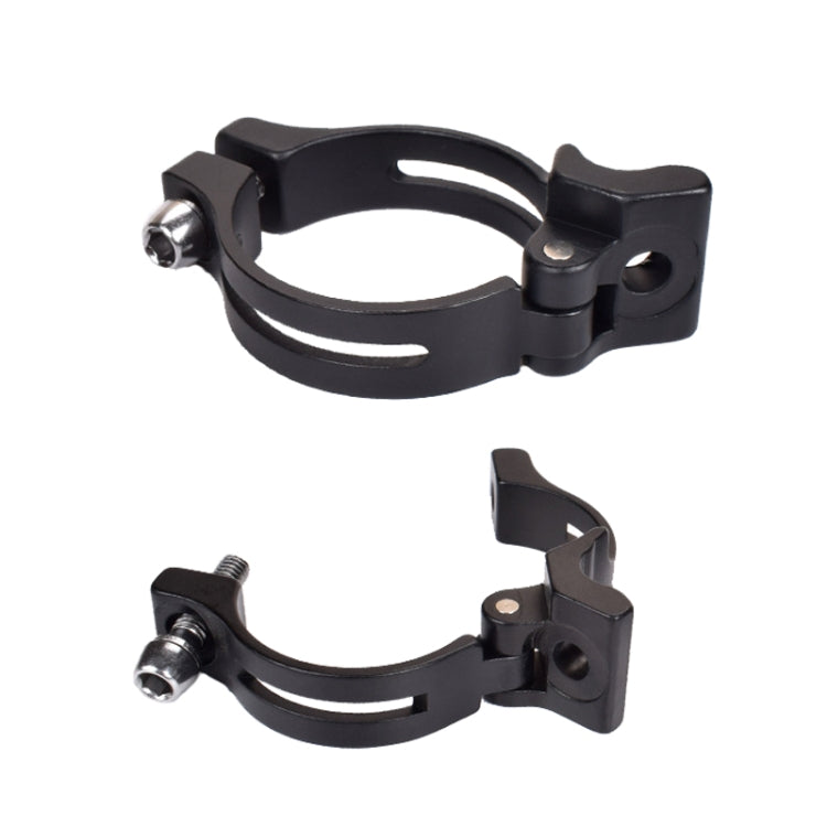 FMFXTR Bike Front Derailleur Clamp Straight Lock Turn to Clamp Converting Seat