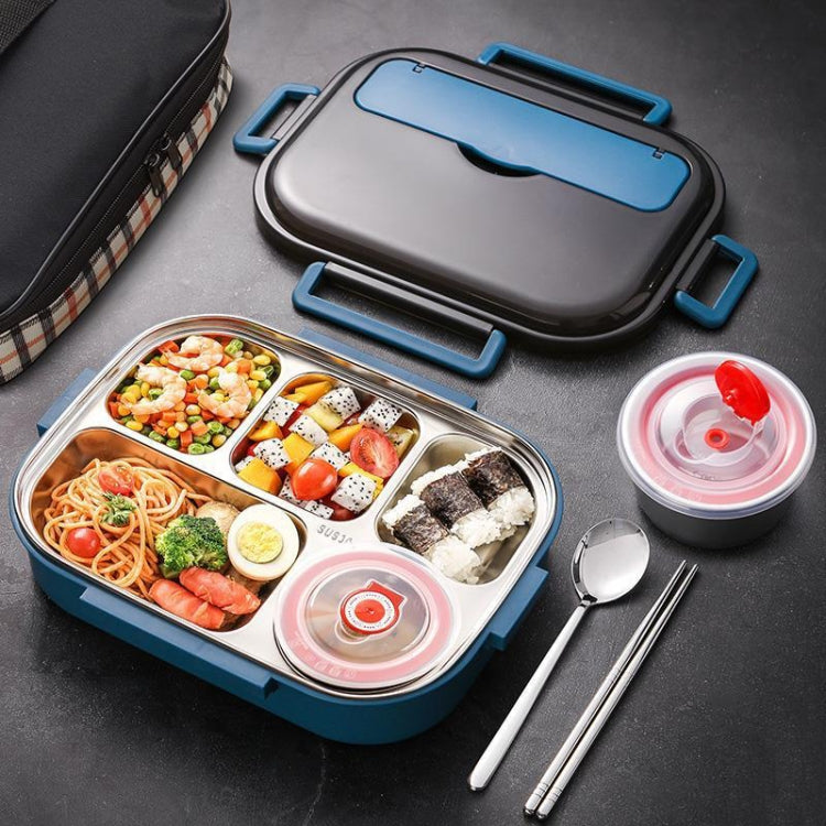 304 Stainless Steel Double-Layer Large-Capacity Portable Lunch Box