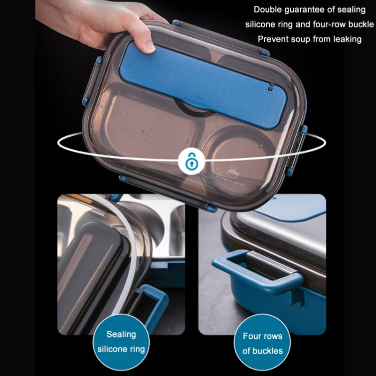 304 Stainless Steel Double-Layer Large-Capacity Portable Lunch Box