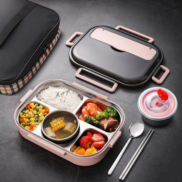 304 Stainless Steel Double-Layer Large-Capacity Portable Lunch Box