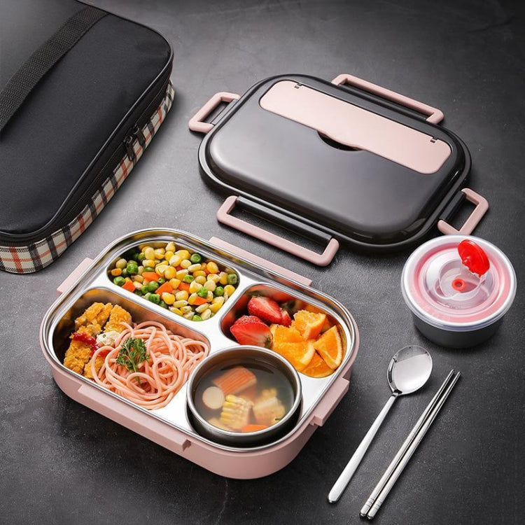304 Stainless Steel Double-Layer Large-Capacity Portable Lunch Box