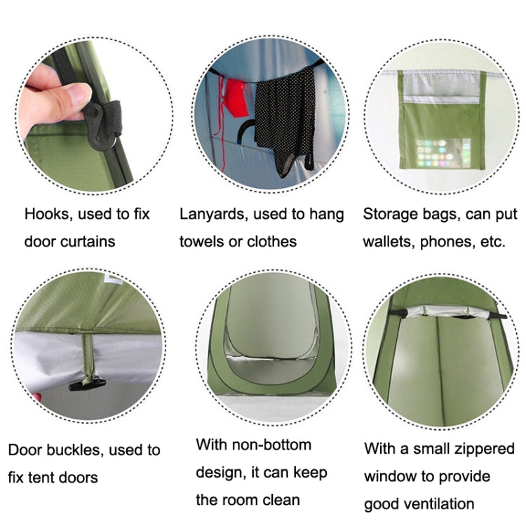 Outdoor Camping Toilet Changing Tent Automatic Shower Bathing Tent, Style: