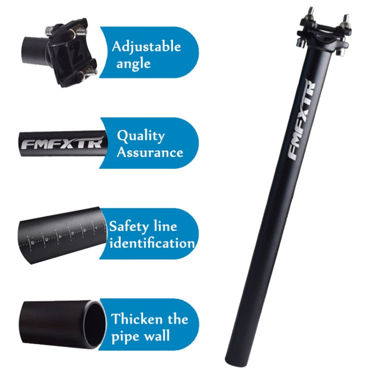 FMFXTR Bicycle Extended Saddle Seat Tube Double Nail Straight Tube, Specification:
