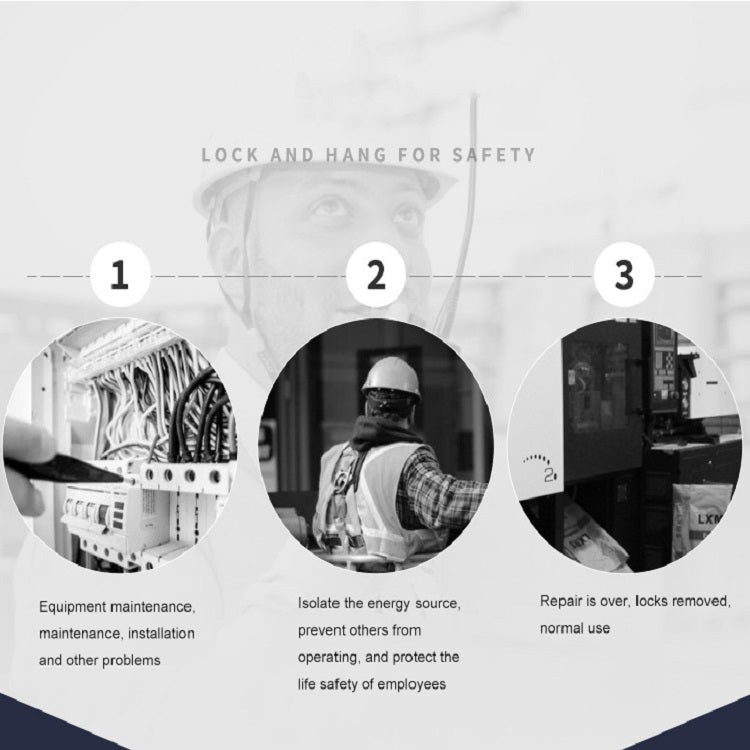 Prolockey Industrial Safety Steel Anti-Rust Six-Link Hasp Lock