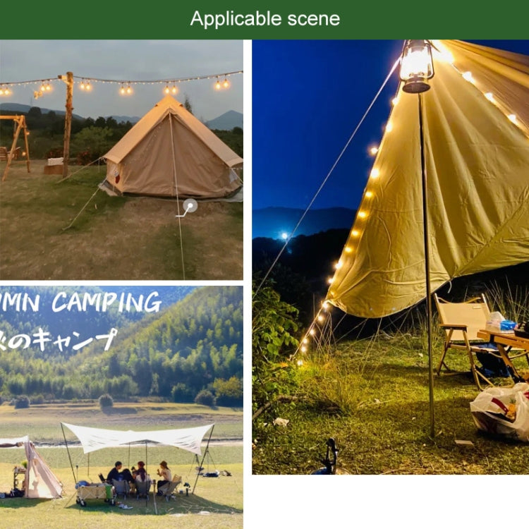 Outdoor Camping Windproof Canopy Fixed Tent Clip Rope Buckle Quick Hanging Set