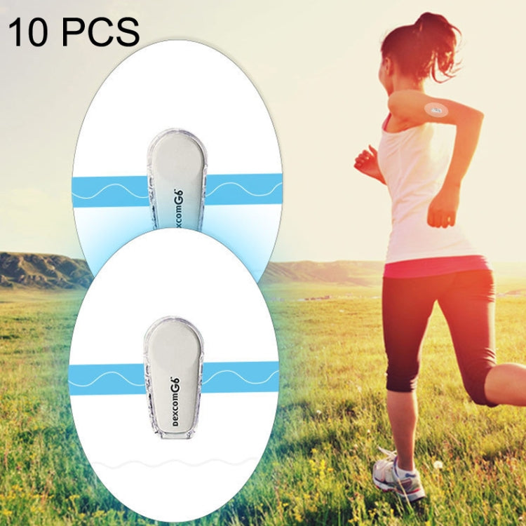 10 PCS 048 Blood Glucose Monitoring Probe Stickers Sweat-proof Sensor Adhesive Patch