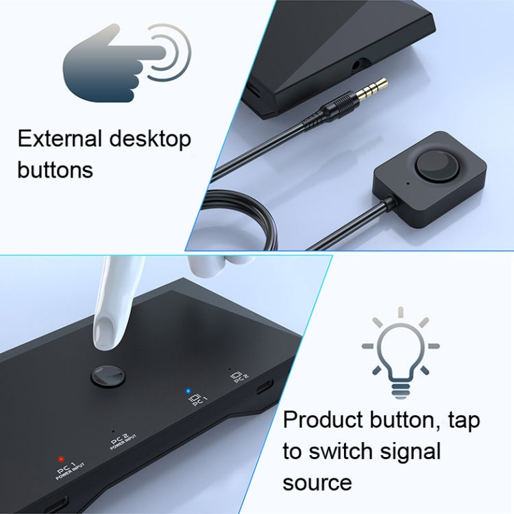 2 In 1 Out 4K 60Hz Type-C Notebook Dedicated KVM Switch