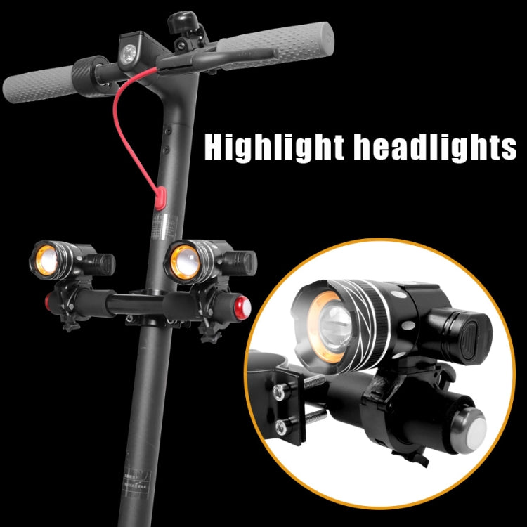 Electric Scooter T6 LED Light Front Lamp Lighted Armrest