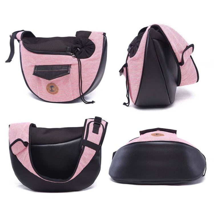 LOVOYAGER Diagonal Pet Backpack Small Dog And Cat Travel Bag, Style: