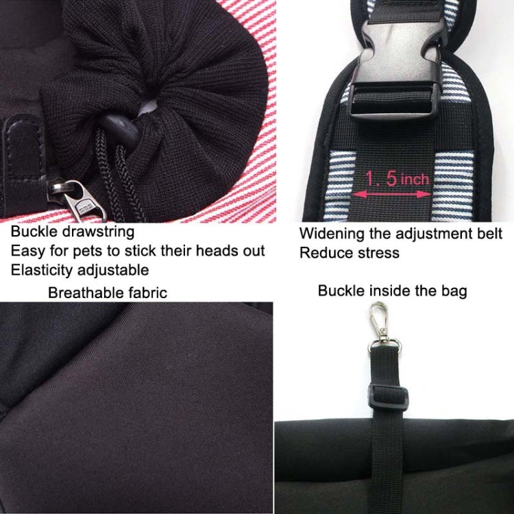 LOVOYAGER Diagonal Pet Backpack Small Dog And Cat Travel Bag, Style: