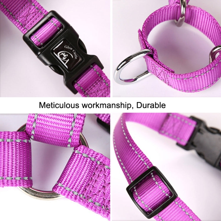 Glow Castle Pet Reflective Nylon Prevent Running Wild Chest Strap, Size: