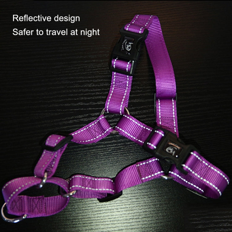 Glow Castle Pet Reflective Nylon Prevent Running Wild Chest Strap, Size: