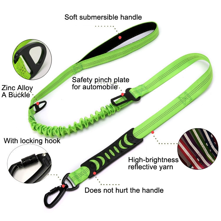 Elastic Reflective Car Dual-purpose Dog Leash