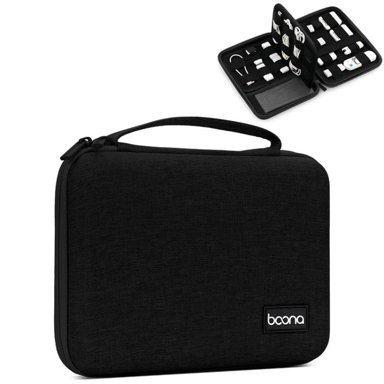 Baona BN-F018 Multifunctional Double Layer EVA Hard Shell U Disk Data Cable Storage Bag
