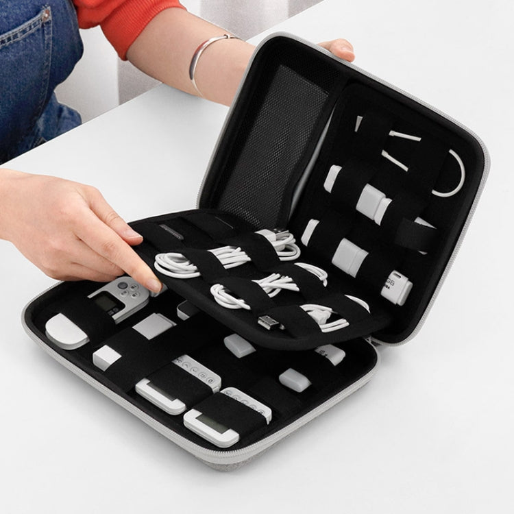 Baona BN-F018 Multifunctional Double Layer EVA Hard Shell U Disk Data Cable Storage Bag