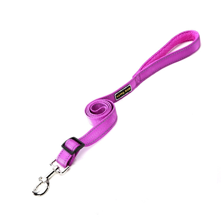 Glow Castle Soft Handle Reflective Adjustable Length Dogs Traction Rope