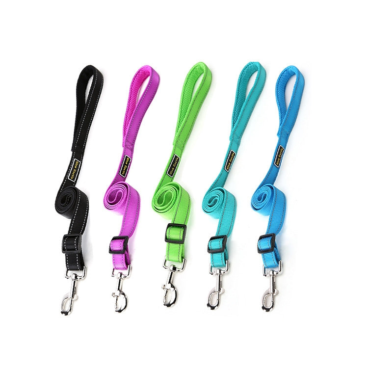 Glow Castle Soft Handle Reflective Adjustable Length Dogs Traction Rope