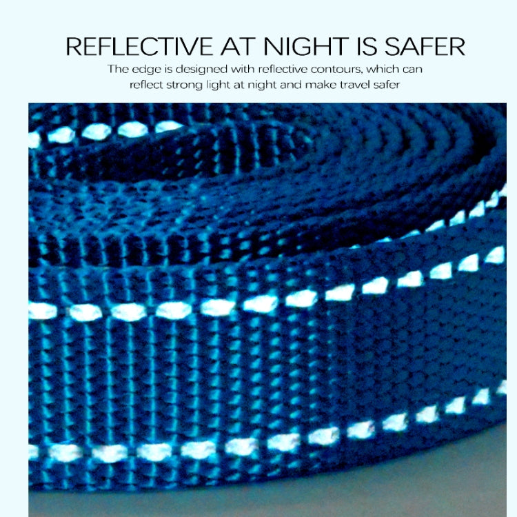 Glow Castle Soft Handle Reflective Adjustable Length Dogs Traction Rope