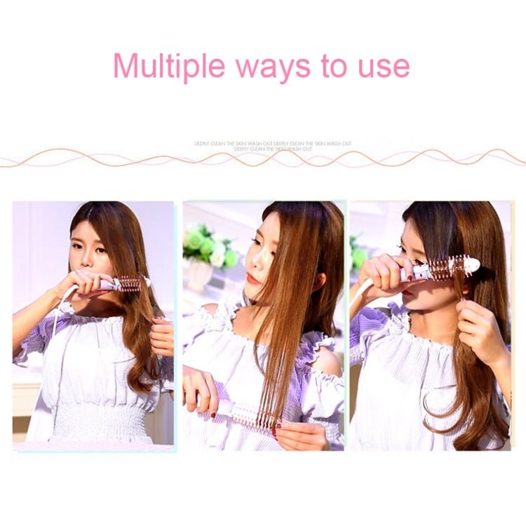 GeLinSi GLS-003 20W 2 in 1 Ceramic Glaze Mini Curler Comb, EU Plug