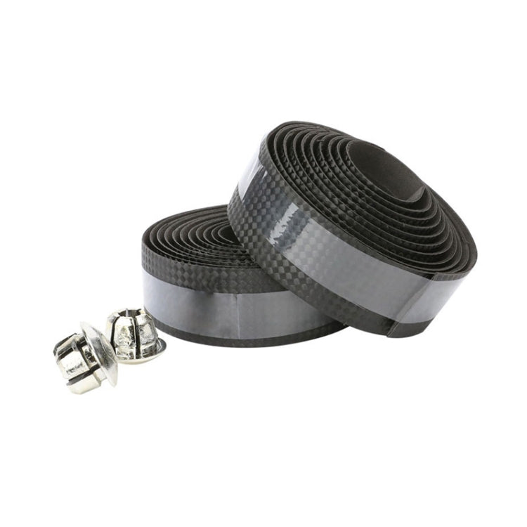 1 Pair Carbon Fiber Texture Road Bike Ties Snakeskin Handlebar Ties