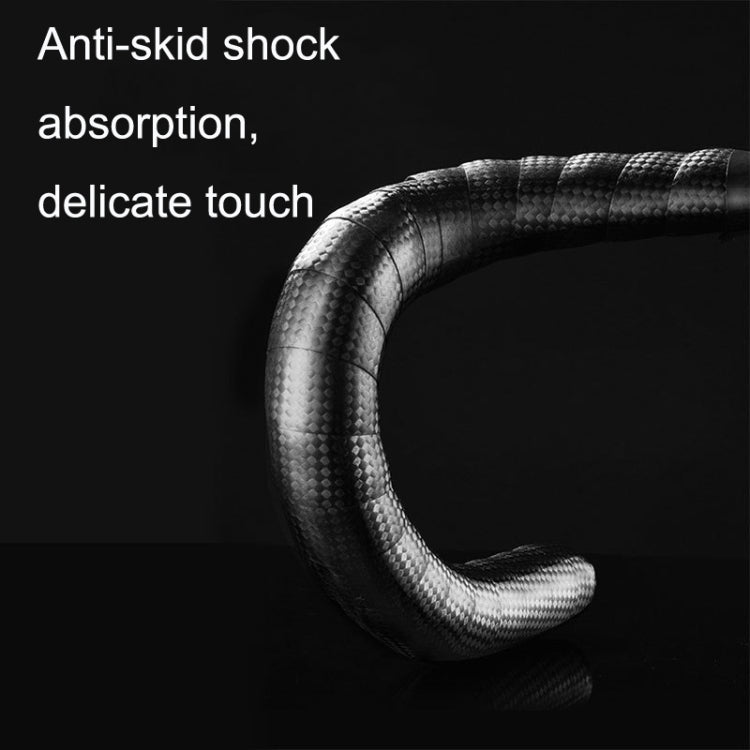 1 Pair Carbon Fiber Texture Road Bike Ties Snakeskin Handlebar Ties