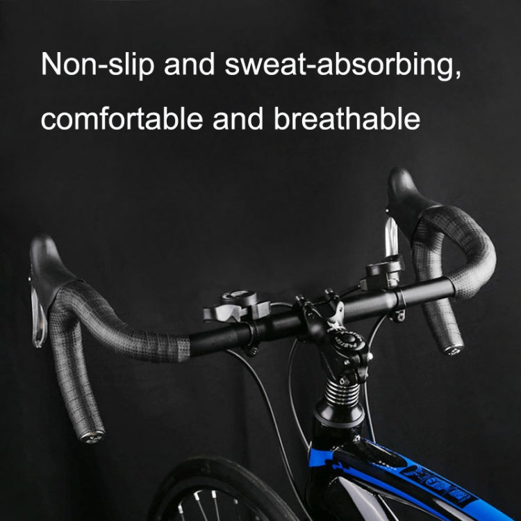 1 Pair Carbon Fiber Texture Road Bike Ties Snakeskin Handlebar Ties