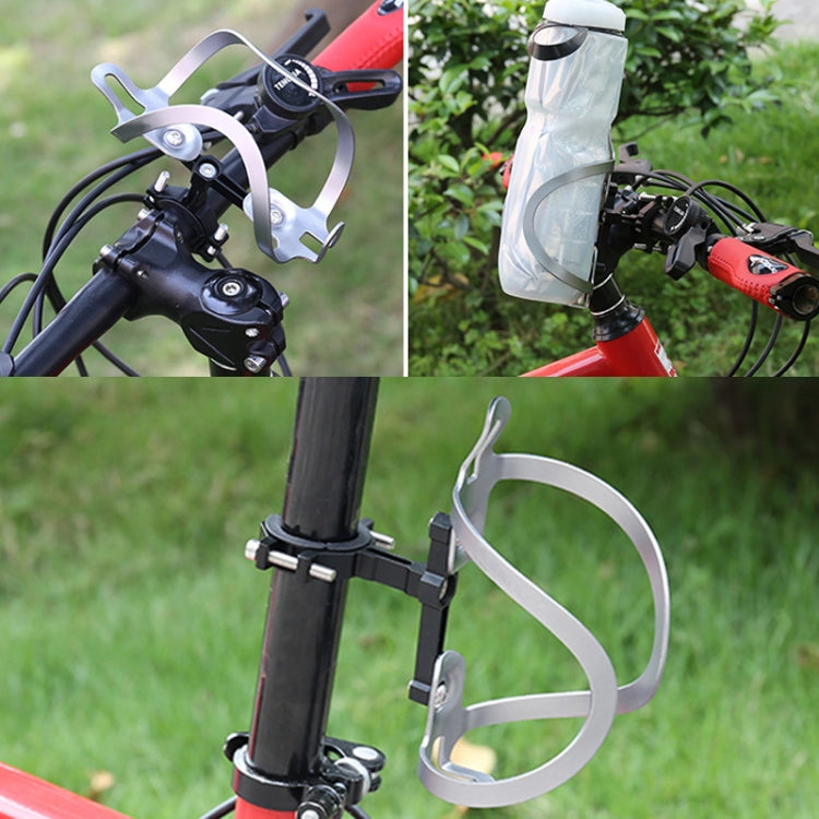 Bicycle Aluminum Alloy Bottle Cage Conversion Seat Fixed Adjustable Bottle Cage