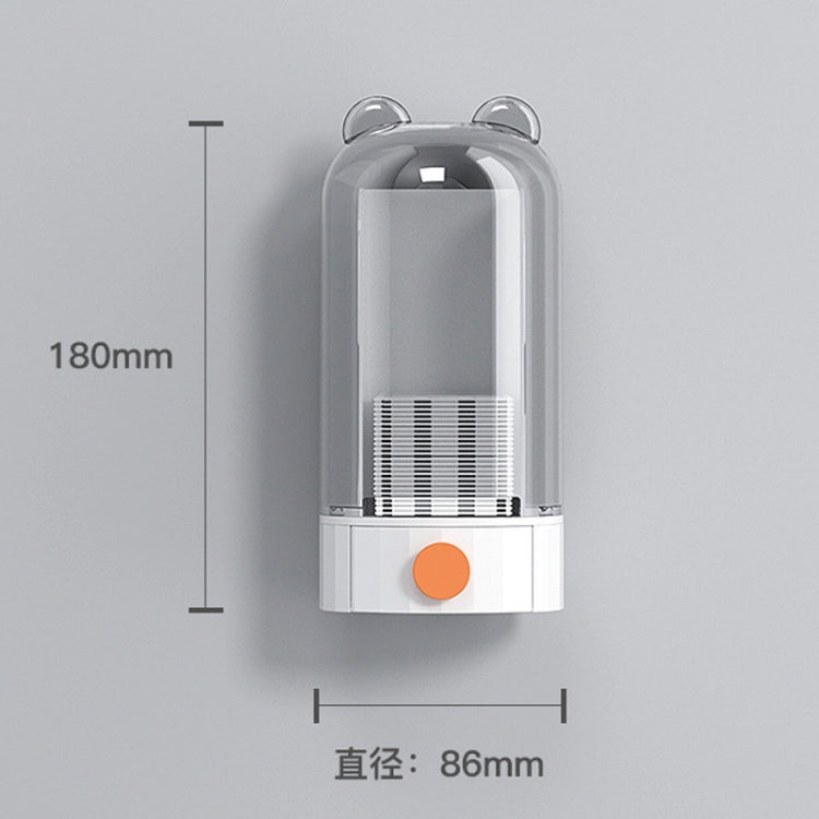 Automatic Push Type Transparent Cosmetic Cotton Storage Box With 50 Cotton Pads