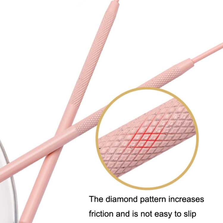 Stainless Steel Heart Shaped Grafting Eyelashes Inspection Mirror Beauty Tool