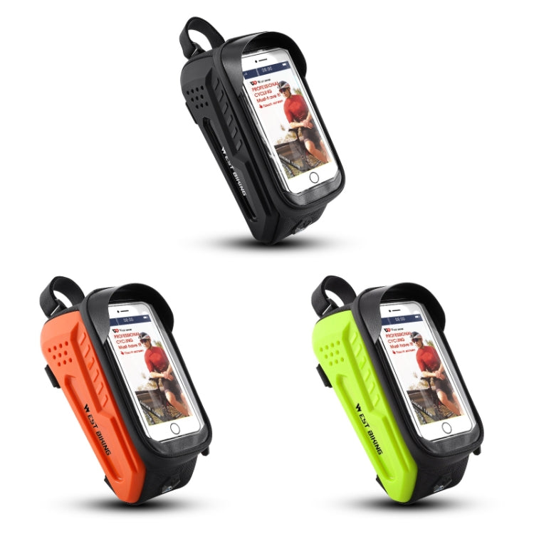 WEST BIKING Bicycle Front Bag TPU  Hard Shell Riding Front Beam Bag