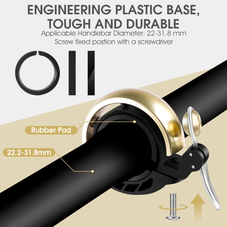 WEST BIKING Bicycle Retro Copper Bell Riding Crisp & Loud Bell