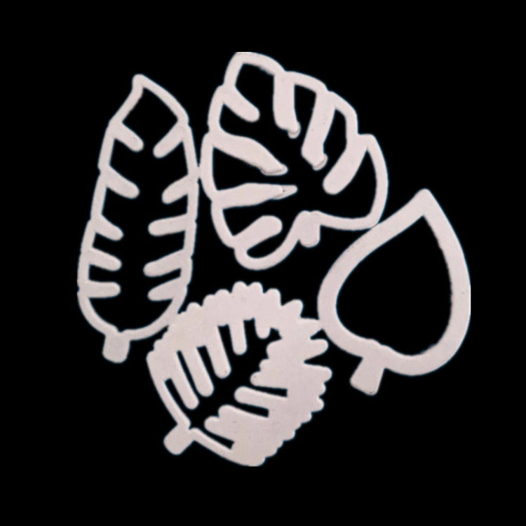 2 Sets 4 In 1 Tropical Leaf Fondant Cake Mold Cookie Mold