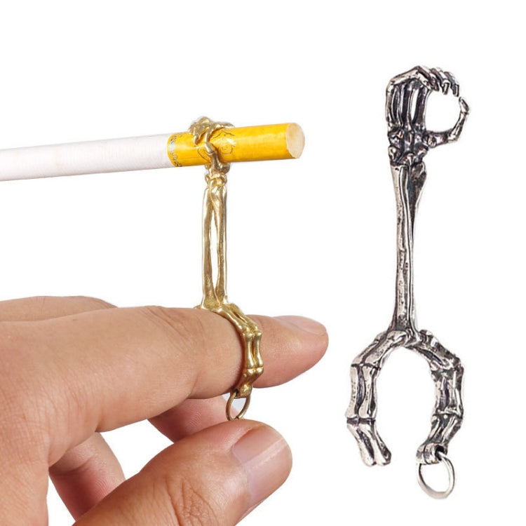 Skull Hand Game Cigarette Clip Electroplating Ring