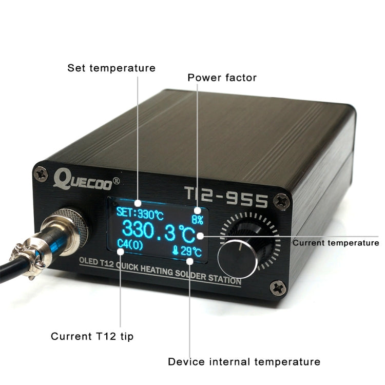 QUECOO 1.3-inch Screen Constant Temperature Soldering Iron