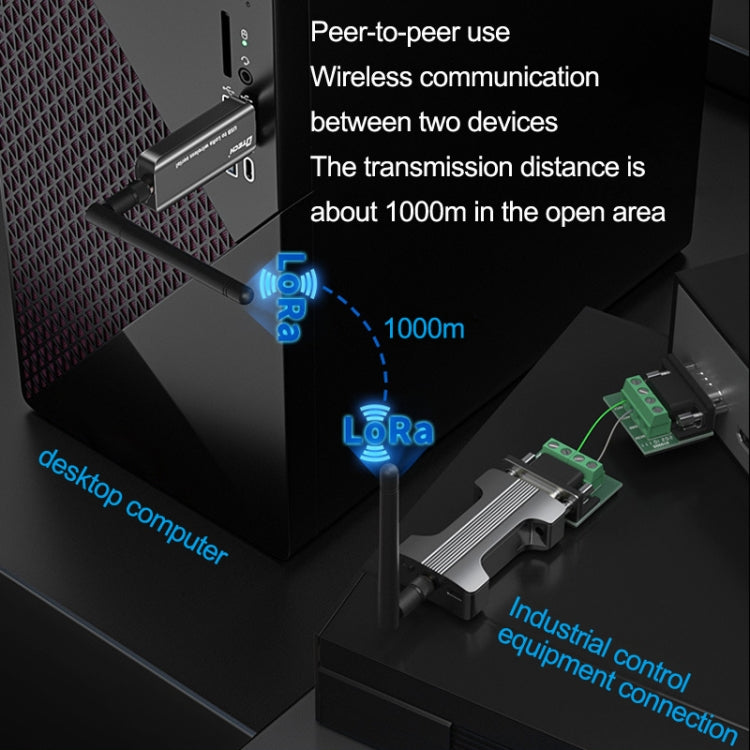 DTECH IOT5060A RS485 To LORA Serial Port Wireless Transmission Module