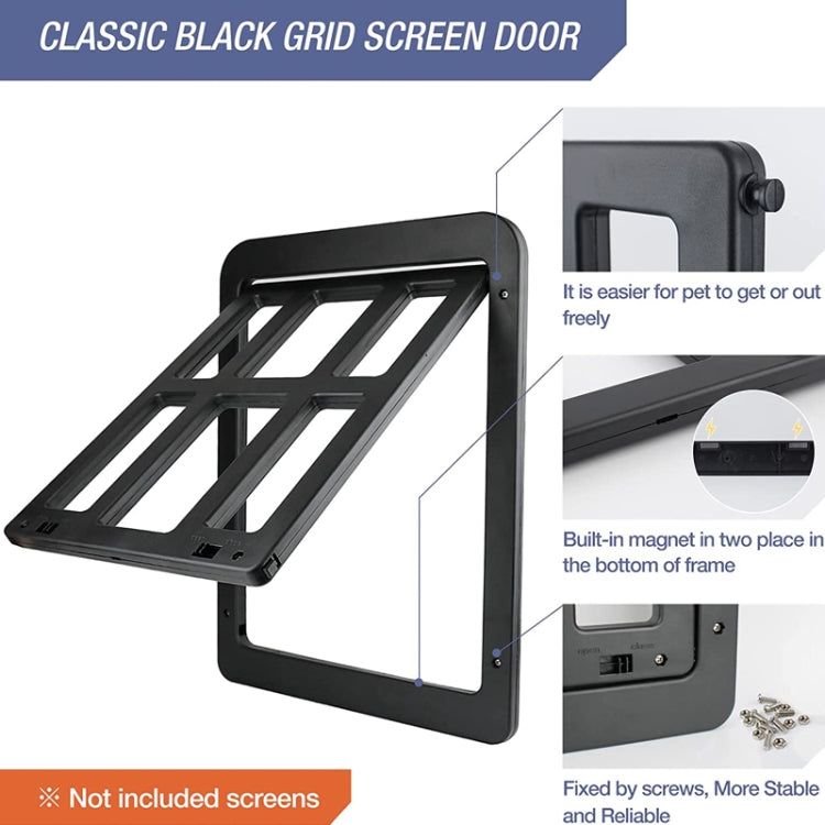 34cmx 44cm Pet Window Door Dog Cat Cave Anti-mosquito Pet Lattice Door