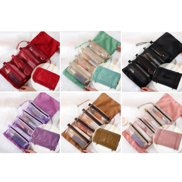 4 In 1 Women Travel Portable Waterproof Mesh Cosmetic Bag