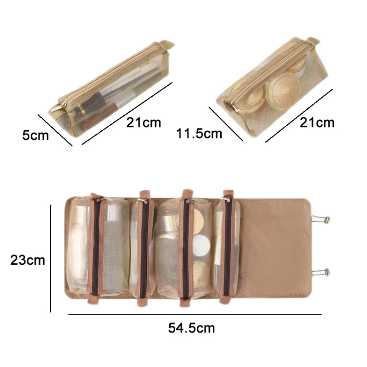 4 In 1 Women Travel Portable Waterproof Mesh Cosmetic Bag