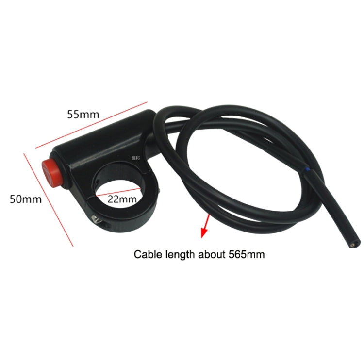 2PCS KG-037E Motorcycle Double Flash Warning Switch Retrofit Accessories