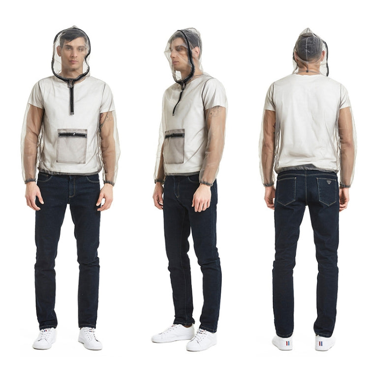 Jungle Expedition Breathable Insect-proof Jacket With Hood Anti-bite Mesh Gauze Cloth